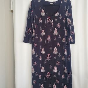 SOMA Size S women's comfy & cozy Winter PJ's with Holiday tree motif